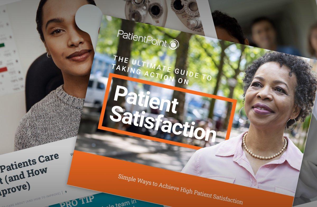 taking action on patient satisfaction e-book