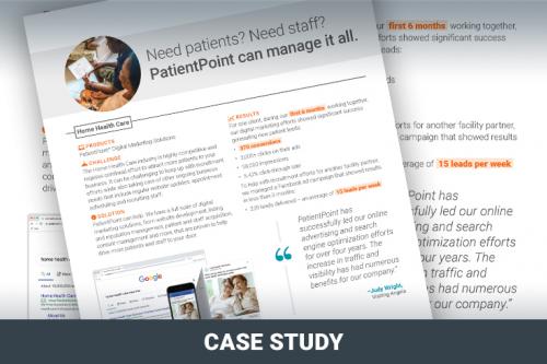 Need patients? Need staff? PatientPoint can manage it all.