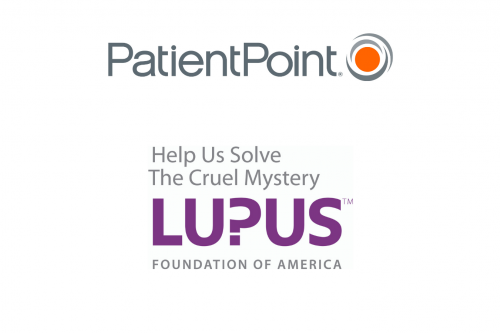 PatientPoint logo and Lupus Foundation of America logo
