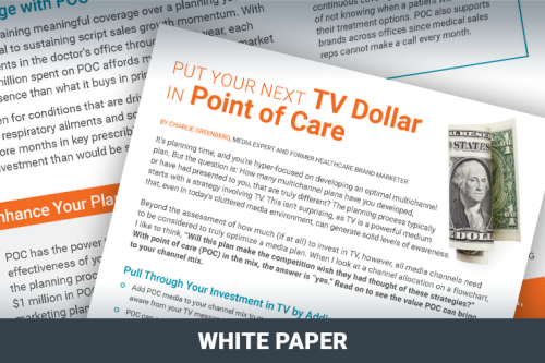 Put your next TV Dollar in Point of Care